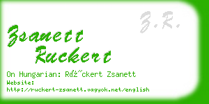 zsanett ruckert business card